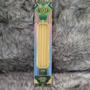 Wicked Yellow Brick Road Straws 4-Pack